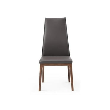19 x 24 x 42 in. MO Windsor High Back Chair, Grey & Walnut