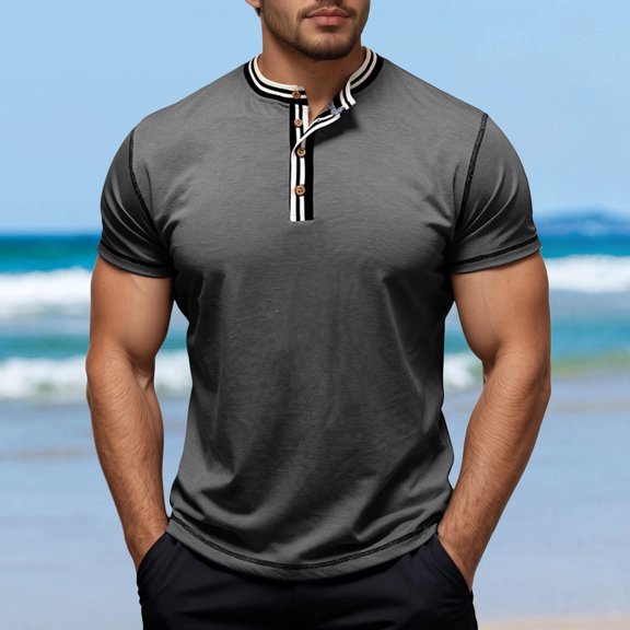 Color Short Sleeve T Shirt Crew Neck Casual Tee Soft Blend Comfortable Fit Stylish Top