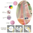 thumbnail image 4 of Dosel de cama con luces, dosel de cama para niñas princesa con estrellas luminosas, cortinas de cama con dosel para cama doble a king, 4 of 5