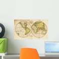 thumbnail image 1 of High-quality Antique Map Wall Mural by Wallmonkeys Peel and Stick Graphic (18 in W x 10 in H) WM142428, 1 of 4