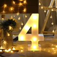 thumbnail image 1 of Números de lámpara LED número luminosos números 0 1 2 3 4 5 6 7, decoración luces blancas cálidas-4,11 Afortunado Sencillez, 1 of 3