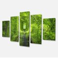 thumbnail image 2 of Forêt Autour du Rail Tunnel d'Allée - Impression sur Toile de Paysage, 2 of 3