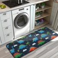 thumbnail image 3 of Colorful Dinosaurs with Palm Trees Kitchen Rug Mat,Kitchen Runner Rugs Non Skid Washable,Decorative Kitchen Floor Mats for Kitchen,Sink,Laundry,17"x47.2", 3 of 7