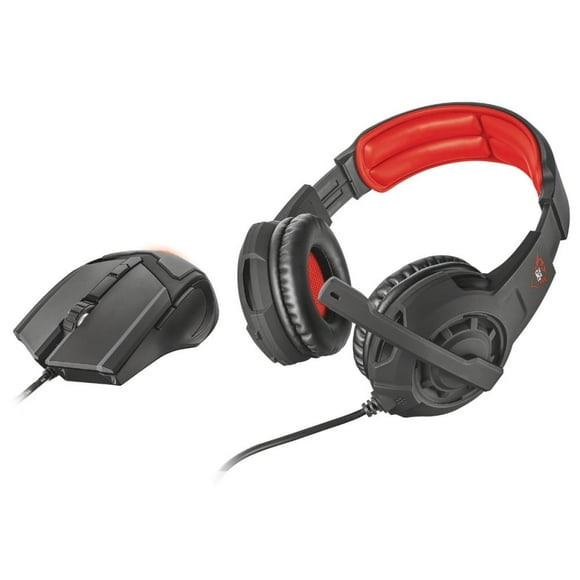 Auriculares y Mouse Trust GXT 784 Negros