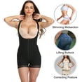 thumbnail image 4 of Lilvigor Women Tummy Control Bodysuit Full Body Shaper Fajas Colombianas Butt Lifter Open Bust Zipper Shapewear Plus Size, 4 of 7