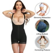 Full Body Shaper for Women Tummy Control Shapewear Waist Trainer Compression Girdle Thigh Slimmer Bodysuit Zipper Adjustable