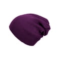 thumbnail image 3 of Top Headwear Men's Women's Solid Beanies - 2 Pack Winter Cap Knit Beanie Purple, 3 of 3