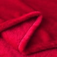 thumbnail image 4 of Manta de franela roja suave para sofá cama, manta de viaje de avión, textiles para el hogar para adultos, Color sólido, Blanket43, 4 of 4