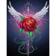 thumbnail image 1 of Cuadros Decorativos Rose Wing Full Round Drill Mosaic Art Picture of Rhinestone Kit Regalo hecho a mano JShteea Nuevos Originales, 1 of 8