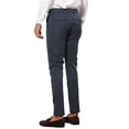 thumbnail image 3 of INSPIRE CHIC Stripes Dress Pants for Men's Slim Fit Business Flat Front Chino Trousers 32 Navy, 3 of 5