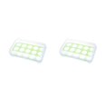 thumbnail image 2 of Moyic Caja de almacenamiento de huevos Cajas de mantenimiento fresco Organizador Porta huevos de plástico Verde 2Conjunto, 2 of 6
