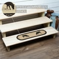 thumbnail image 4 of VHC Brands Farmhouse Flooring Miller Farm Charcoal Cow Jute Latex Backing Stenciled Nature Print Oval Stair Tread, Bleached White, 4 of 8