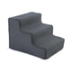 thumbnail image 1 of Escaleras para mascotas, escaleras para perros, rampa para perros, escalera multiusos, antideslizante, lavable a máquina, funda para cama, sofá, silla , S 3 peldaños S 3 peldaños gris oscuro, 1 of 8