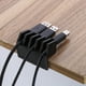 thumbnail image 3 of unids/lote cinco ranuras Cable de plástico divisor Cable Clips organizador titular cables fijador negro, 3 of 5