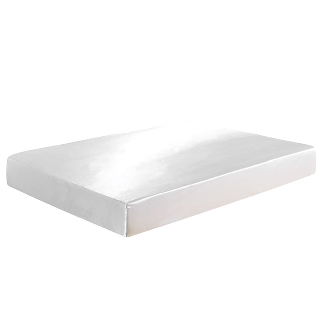 Amdohai Well-made Soft Silk-like Polyester Fitted Sheet Fitted Cover Silky Smooth Bed
