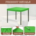 thumbnail image 3 of Picnic Table Cloth, 34"x34" Square Elastic Fitted Tablecloths, Green, 3 of 6