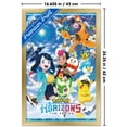 thumbnail image 3 of Pokémon Horizons - Key Art Wall Poster, 14.725" x 22.375" Framed, 3 of 5