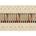 thumbnail image 1 of Ahgly Company Machine Washable Indoor Rectangle Transitional Vanilla Gold Area Rugs, 2' x 4', 1 of 7