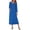 Navy, variant on Women Long House Coat Zipper Front Robes Full Length Nightgowns with Pockets Striped Loungewear