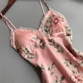 thumbnail image 7 of Douhoow Women's Pajama Dress Floral Sling Padded Sleepwear Summer V-Neck Backless Nightdress, 7 of 7