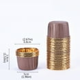 thumbnail image 2 of 50pcs Foil Cupcake Wrapper Paper Gold Silver Cupcake Liner Baking Cups Tray Case Wedding Caissettes Muffin Cupcake Paper Cup coffee gold, 2 of 8
