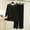 #288-Black, variant on Women's Modal Loungewear Set, Solid Color Lightweight Round Neck with Pleated Detail, Breathable Summer Pajamas for Home Wear and Casual Outfit