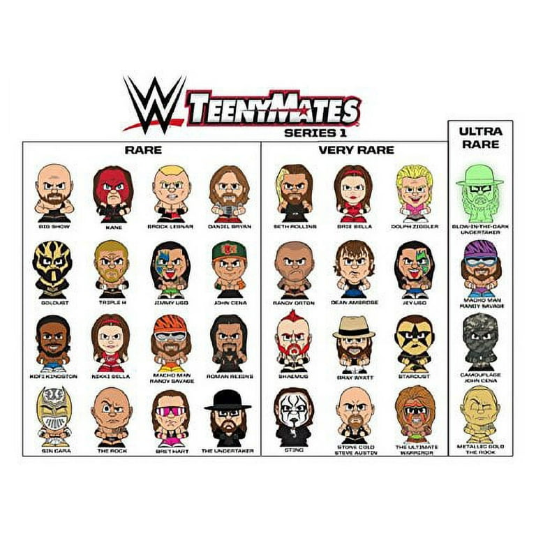 TeenyMates WWE Series 1 Mini-Figures Mystery Bag - Walmart.com