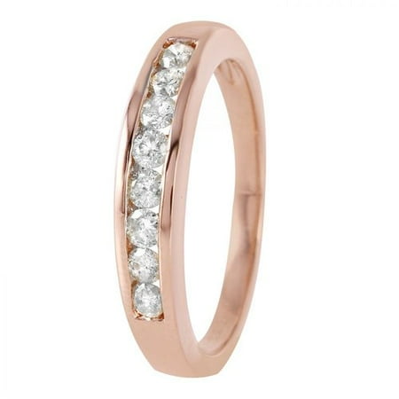 Foreli 0.4CTW Diamond 14K Rose Gold Ring W Cert