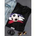 thumbnail image 3 of Usa Football Soccer T-Shirt Women -Smartprints Designs, Female 4X-Large, 3 of 4