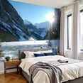 thumbnail image 2 of Wallpaper Hockey Mountains Peel and Stick Wall Murals 100"H x 144"W Removable PVC Wall Paper Self-Adhesive Wall Paintings Art Decor for Bedroom Living Room, 2 of 7