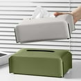 thumbnail image 6 of Napkin Dispenser PU Leather Tissue Organiser Elegant Paper Towel Storage Box, 6 of 16
