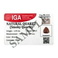 thumbnail image 4 of Certified Real 1 Carat Smoky Quartz Trilliant Shape Brilliant Cut 7 mm Loose Gemstone, 4 of 7