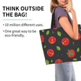thumbnail image 4 of Fuzoiu Tomatoes1 Print Tote Bags for Women,Shoulder Bag, Gym Tote,Top Handle Ladies Shoulder Bags for Work Beach Travel and Shopping Grocery, 4 of 8