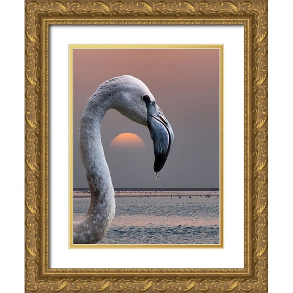 Guillemot, Mathilde 15x18 Gold Ornate Wood Framed with Double Matting Museum Art Print Titled - This is my world