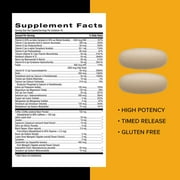 GNC Mega Men Multivitamin Caplets, Clinically Proven to Feel Better, For Immune Support, Energy Support, With Antioxidants, B Vitamins, Vitamin D-3, 90 Count