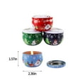thumbnail image 3 of Adornos navideños, regalos navideños, velas perfumadas para mujer, juego de 4 velas de aromaterapia, cera de soja natural, juego de regalo de velas perfumadas navideñas., 3 of 6