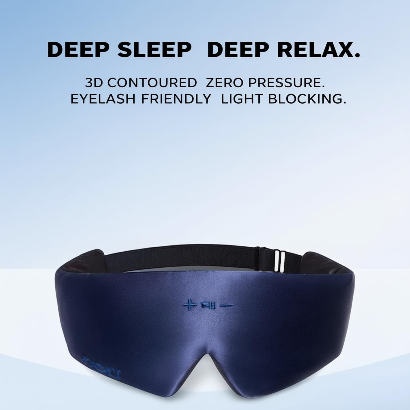 FACEMOON Wireless Bluetooth 5.2 Sleep Mask Headphones 3D Eye Mask Light Blocking Timer 14 Hours Battery