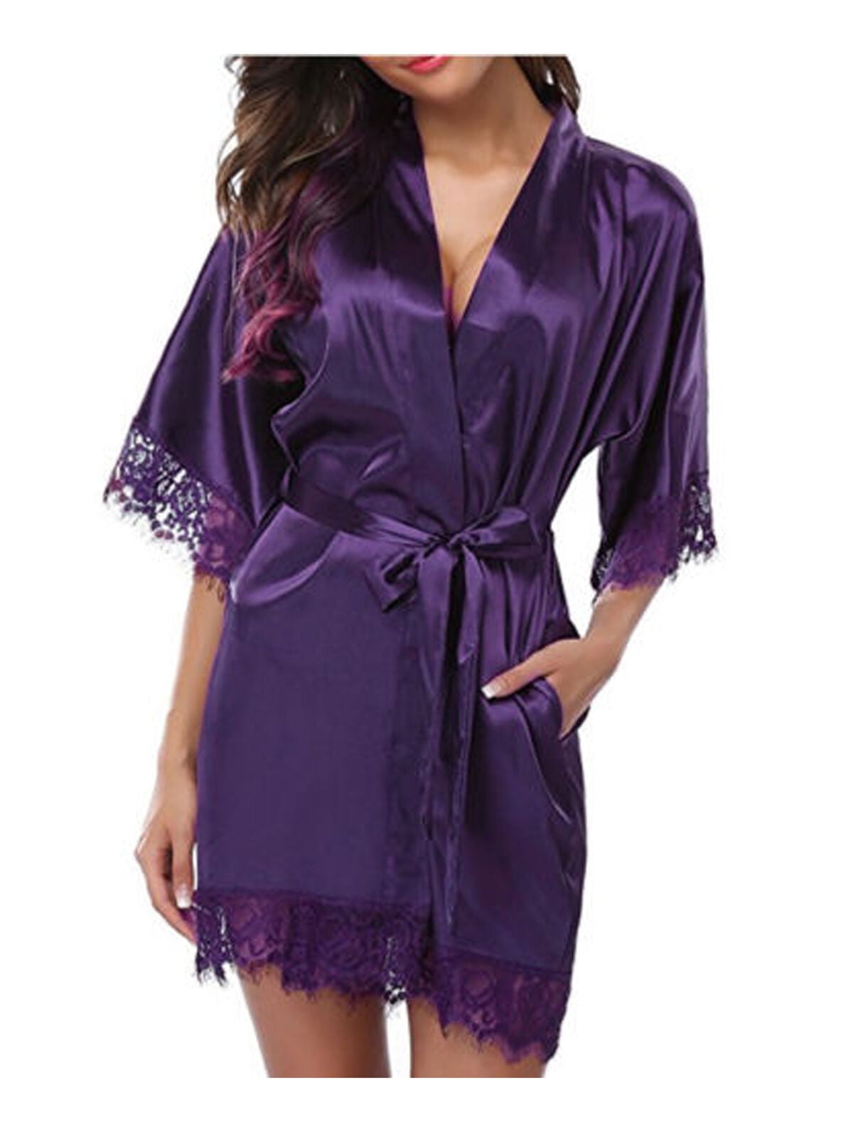 designer satin robe
