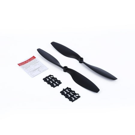 10x4.5" 1045 BLACK Red Nylon Propeller For Hex Rotation Hexa Multicopter