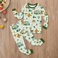 thumbnail image 2 of AWZXDE Girls Casual Long Sleeve Top And Pants Soft Play Outfit Comfortable Daily Wear Toddler Kids Two Piece Light Green,11-12 Years, 2 of 4