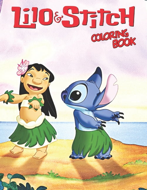 Lilo & Stitch Coloring Book 50 One Sided Coloring Pages Featuring