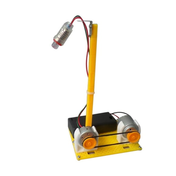 simhoa Micro Miniature LED Lamp Power Generator Electricity Generator Assembly Toys