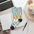 thumbnail image 6 of KLL Kawaii Sushi Characters Delight Print Cool Socks Men's Women's Crew Socks Funny Crazy Novelty Stockings, 6 of 7