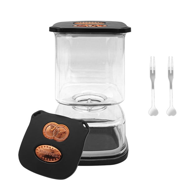 Frasco para encurtidos con 2 tenedores, separador de jugo y humedad, gran capacidad, hermético, para verduras encurtidas.