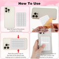 thumbnail image 4 of 2 Pcs Silicone Suction Phone Case Adhesive Mount, Suction Phone Case Mount Anti-Slip Hands-Free Mobile Accessory Phone Accessory Holder (Purple), 4 of 5