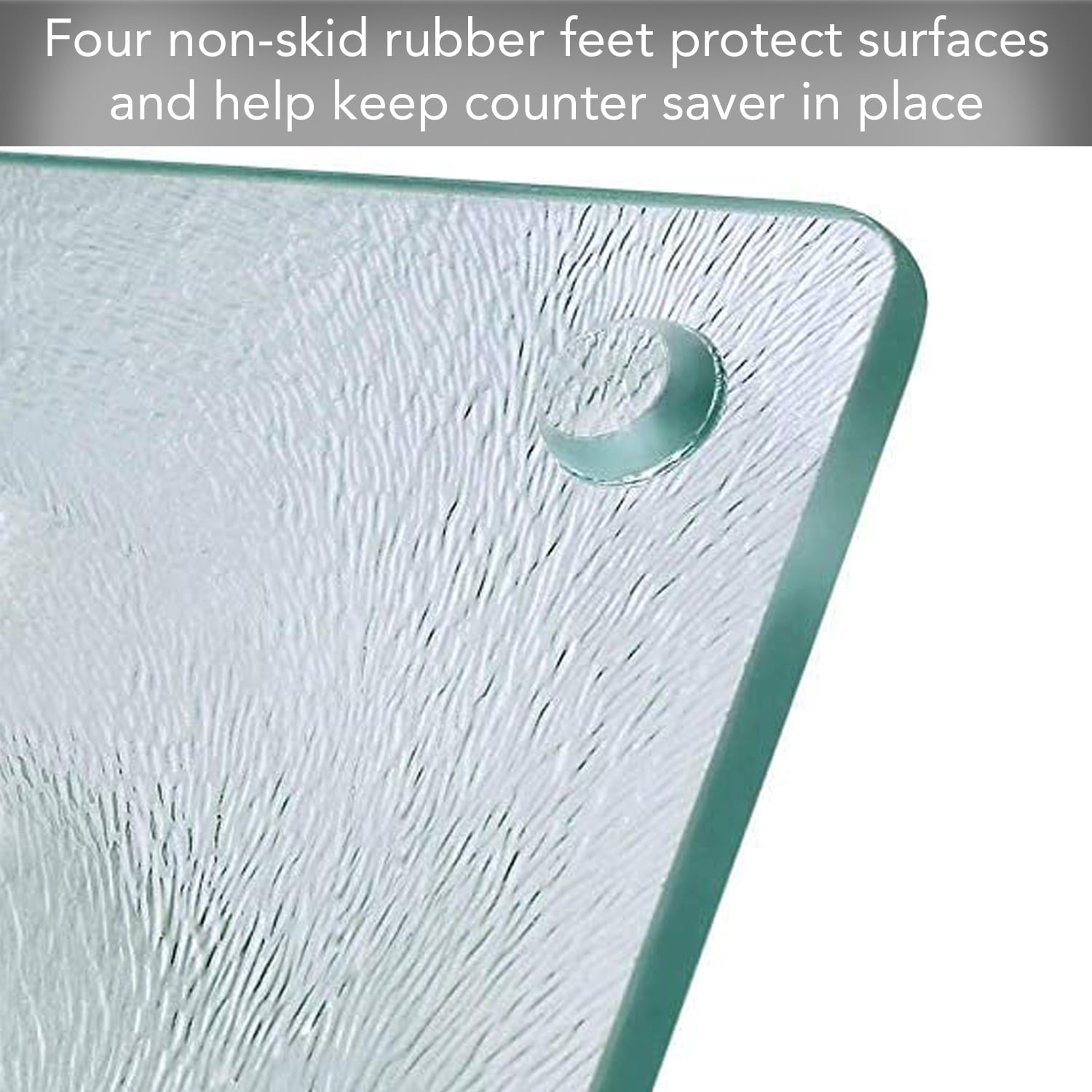 CounterArt Lightly Frosted 3mm Glass Cutting Board 20" x 16"