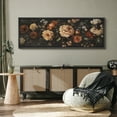 thumbnail image 4 of Large Framed Canvas Print Vintage Vintage Botanical Artwork, Moody Elegance Wall Art Decorative Ready to Hang Painting for Living room Bedroom - 60"x20" Black Frame, 4 of 9