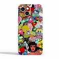 thumbnail image 1 of Hippie Girl Case for iPhone 14 Plus,Aesthetic Art Design Full Cover Protective Case, 1 of 5