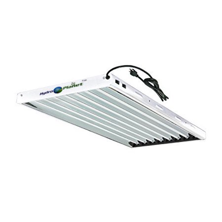 - Hydroplane T5 4ft 8lamp Fluorescent Ho Bulbs Included for Indoor Horticulture Gardening T5 Grow Lights Fixtures (8 Lam