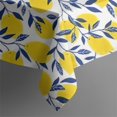 thumbnail image 5 of Yellow Lemon Fruit Leaves White Pattern Square Tablecloth,Waterproof Square Table Cover,Wipeable Spillproof Washable Table Cover for Home Kitchen Party Decor 60"x60"(152x152cm), 5 of 6